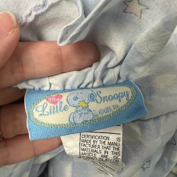 Vintage Lambs & Ivy My Little Snoopy Crib Comforter & Diaper Caddy - Picture 9 of 14